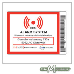 Beveiligings sticker Woning