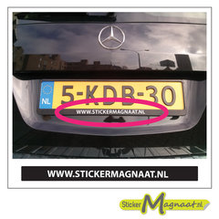 Kenteken Reclame Stickers