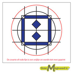 Glas in Lood Stickers Rond