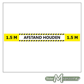 1,5 Meter Afstand Sticker