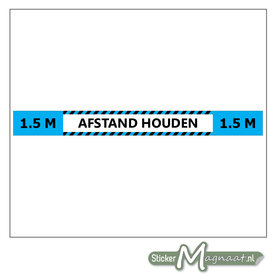 1,5 Meter Afstand Houden Sticker