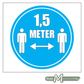 Houd 1,5 Meter Afstand Stickers