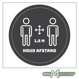 Houd Afstand Vloersticker