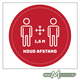Houd Afstand Vloerstickers