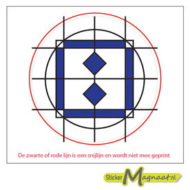 Glas in Lood Stickers - Blauw