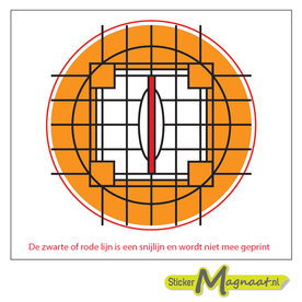 Glas in Lood Stickers - Oranje