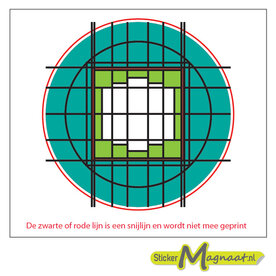 Glas in Lood Stickers - Groen