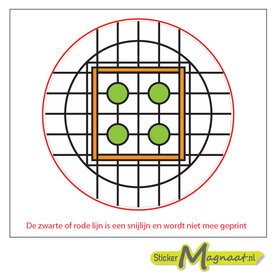 Glas in Lood Stickers - Groen