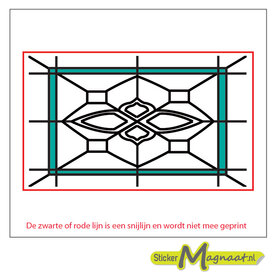 Glas in Lood Stickers - Groen