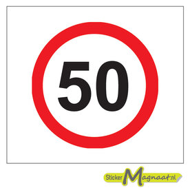 50 km sticker