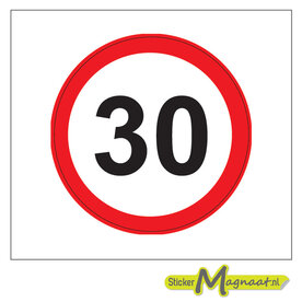 30 km sticker