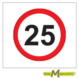 25 KM Bord Stickers