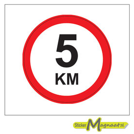 5 km sticker
