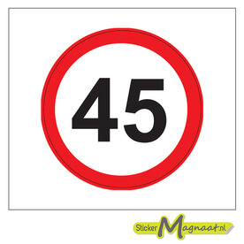 45 km stickers