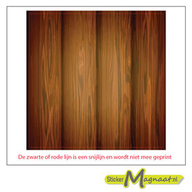 Tegelstickers - Hout - 5 Stuks