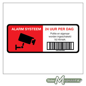 Alarm Systeem Stickers
