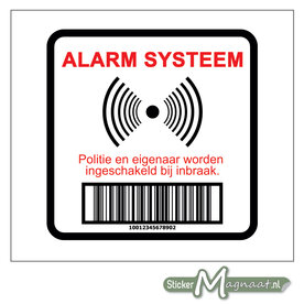 Alarm Systeem Stickers