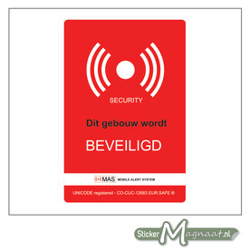 Beveiligingsstickers - Rood - 6 Stuks