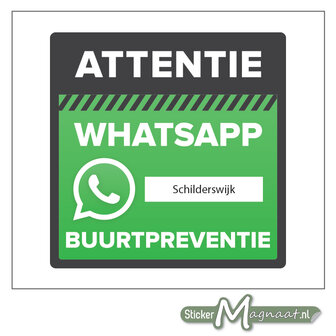 Wijkpreventie beveiliging WhatsApp stickers