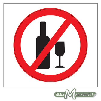 Verboden voor Alcoholische Dranken Sticker