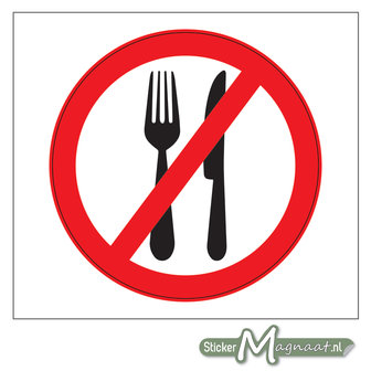 Verboden te Eten Stickers