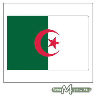 Vlag Algerije Sticker