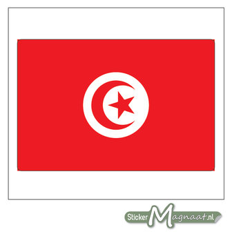 Vlag Tunesi&euml; Sticker
