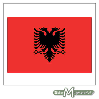 Vlag Albani&euml; Sticker