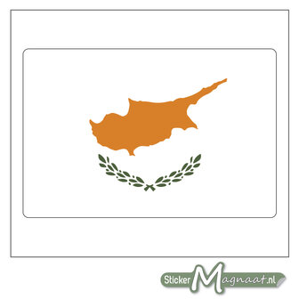 Vlag Cyprus Sticker