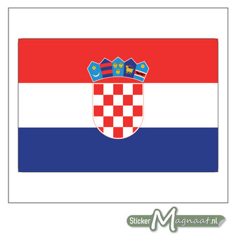 Vlag Kroati&euml; Sticker