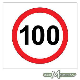 100 KM Sticker