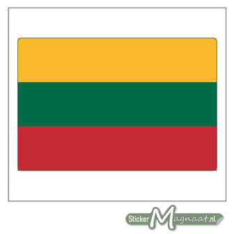 Vlag Litouwen Sticker