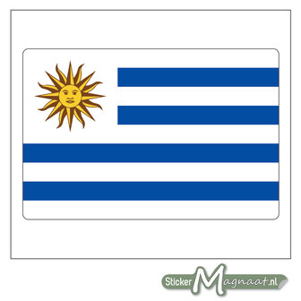 Vlag Uruguay Sticker