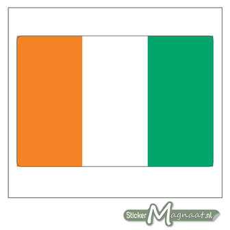 Vlag Ivoorkust Sticker