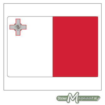 Vlag Malta Sticker