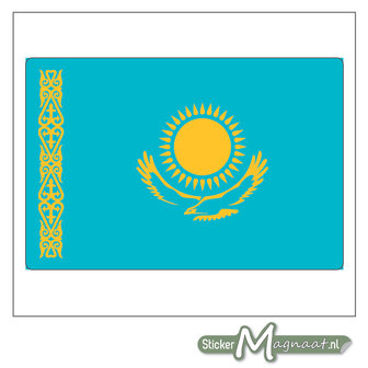 Vlag Kazachstan Sticker