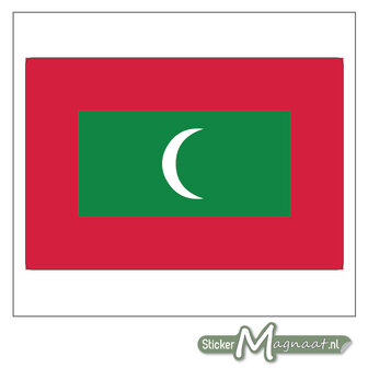 Vlag Malediven Sticker