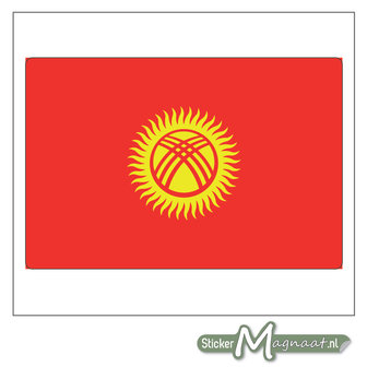 Vlag Kyrgizi&euml; Sticker