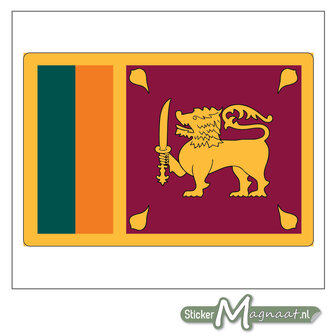 Vlag Sri Lanka Sticker