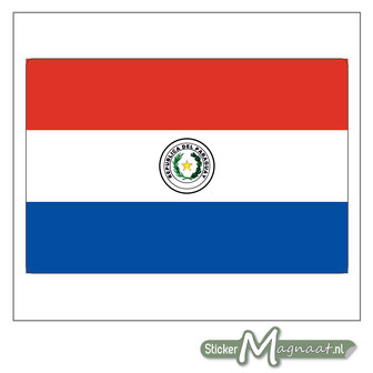 Vlag Paraguay Sticker