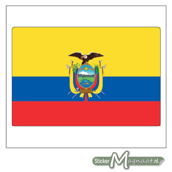 Vlag Ecuador Sticker