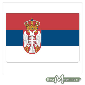 Vlag Servi&euml; Sticker