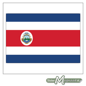 Vlag Costa Rica Sticker