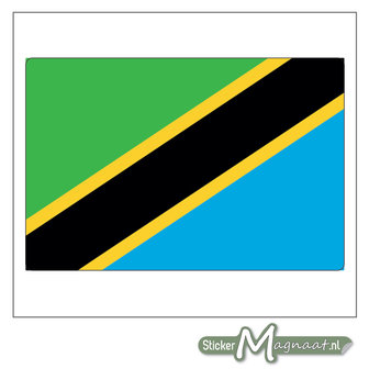 Vlag Tanzania Sticker