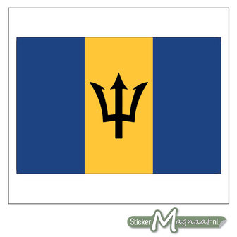 Vlag Barbados Sticker