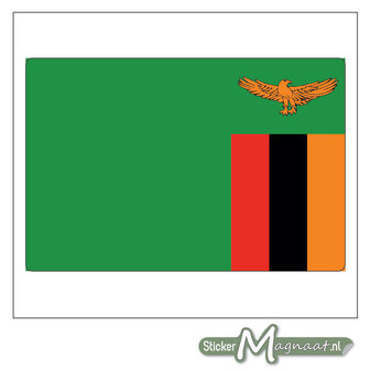 Vlag Zambia Sticker