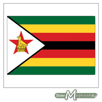 Vlag Zimbabwe Sticker