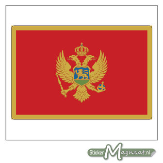Vlag Montenegro Sticker
