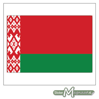 Vlag Wit-Rusland Sticker