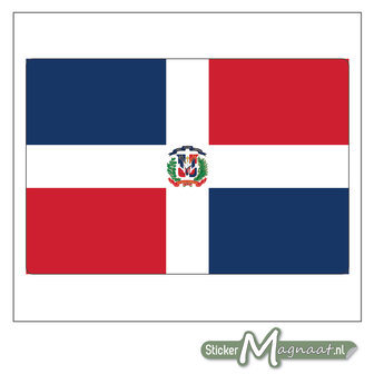 Vlag Dominicaanse Republiek Sticker